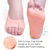 abordables Santé des pieds-2 pièces chaussettes de bateau de soin des pieds protecteur chaussures pédic chaussettes de gel hydratant en silicone neutre intérieur
