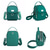 baratos Malas com Alça-bolsa tiracolo feminina de nylon preta com ferragens prateadas e alça ajustável - bolsa de ombro pequena, leve e prática para viagens e uso diário