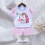 cheap Sets-2 Pieces Toddler Boys T-shirt &amp; Shorts Outfit Animal Cartoon Bear Short Sleeve Cotton Set Outdoor Neutral Daily Basic Summer Spring 3-7 Years Short set 30-RABBIT rabbit. Short set 35-Happy Niu Niu
