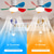 economico Ventilatore da soffitto con luci-Ventilatori A Soffitto A Led Dimmerabili Con Telecomando 82cm Lampada Da Soffitto A Incasso Con Paralume In Acrilico Lampadario Camera Da Letto Soggiorno