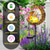 cheap Landscape Lights-Solar Lights Fairy Moon Shape Garden Lights Outdoor Metal Solar Garden Lights Waterproof LED Glass Ball Outdoor Lights Fairy Figures Elf Garden Solar Light Decoration Patio Path Lawn Halloween Christmas