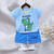 cheap Sets-2 Pieces Toddler Boys T-shirt &amp; Shorts Outfit Animal Cartoon Bear Short Sleeve Cotton Set Outdoor Neutral Daily Basic Summer Spring 3-7 Years Short set 30-RABBIT rabbit. Short set 35-Happy Niu Niu