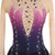 cheap Figure Skating Dresses-Figure Skating Dress Women's Girls' Ice Skating Dress Burgundy Royal Blue Light Purple Thumbhole Open Back Spandex High Elasticity Training Competition Skating Wear Crystal / Rhinestone Long Sleeve