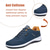 preiswerte Lässige Schnürschuhe-Marineblaue Freizeit-Sport-Sneaker für Herren | leichte Sportschuhe mit Schnürung und bequemer Sohle | perfekt zum Laufen, Gehen und für den Alltag