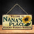cheap Wood Wall Signs-1pc Warm Inspirational Wooden Plaques With Sayings Welcome To NANA&#039;S PLACE Sun Flowers Decorative Sign Plaque Wall Hanging Sing Hanging Plaques Wall Decor For Home Room Garden Decor Mother&#039;s Day L