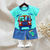 cheap Sets-2 Pieces Toddler Boys T-shirt &amp; Shorts Outfit Animal Cartoon Bear Short Sleeve Cotton Set Outdoor Neutral Daily Basic Summer Spring 3-7 Years Short set 30-RABBIT rabbit. Short set 35-Happy Niu Niu