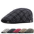 economico Cappelli da uomo-Unisex Cappello basco Beretti newsboy Nero Bianco Poliestere Retrò Viaggi Stile da spiaggia Esterno Da mare A quadri Regolabile Di tendenza