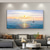 cheap Landscape Paintings-Pure Hand painted Sunset Sea Sky Ocean Beach Landscape Colorful Abstract Wall Art Extra Large Panoramic Oil Painting On Canvas