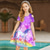 preiswerte 3D Einhorn Kleid-kinderkleidung Mädchen Kleid Graphic Tier Einhorn Kurzarm Outdoor Casual Ausgehöhlt Modisch Kuschelig Täglich Polyester Übers Knie Casual kleid A Linie Kleid Sommer Frühling 3-12 Jahre Mehrfarbig