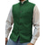 cheap Men&#039;s Vest-Men&#039;s Vest Waistcoat Nehru Jacket Vacation Daily Wear Going out Fashion Basic Spring &amp;  Fall Buttons Polyester Comfortable Plain Single Breasted Stand Collar Regular Fit Silver Wine Black Blue Vest