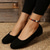economico Ballerine da donna-ballerine nere pieghevoli da donna – scarpe da viaggio leggere e comode con suola flessibile