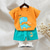 cheap Sets-2 Pieces Toddler Boys T-shirt &amp; Shorts Outfit Animal Cartoon Bear Short Sleeve Cotton Set Outdoor Neutral Daily Basic Summer Spring 3-7 Years Short set 30-RABBIT rabbit. Short set 35-Happy Niu Niu