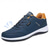 preiswerte Lässige Schnürschuhe-Marineblaue Freizeit-Sport-Sneaker für Herren | leichte Sportschuhe mit Schnürung und bequemer Sohle | perfekt zum Laufen, Gehen und für den Alltag