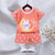 cheap Sets-2 Pieces Toddler Boys T-shirt &amp; Shorts Outfit Animal Cartoon Bear Short Sleeve Cotton Set Outdoor Neutral Daily Basic Summer Spring 3-7 Years Short set 30-RABBIT rabbit. Short set 35-Happy Niu Niu