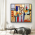 cheap Abstract Paintings-Handmade Oil Painting Canvas Wall Art Decoration Modern Light Luxury Style Geometric Figure for Home Decor Rolled Frameless Unstretched Painting