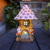cheap Landscape Lights-Craft Miniature House Solar Powered Led Light Garden Fairy Outdoor Walkway Sun Flower Resin Cottage Village Lamp Decoration