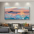 cheap Landscape Paintings-Pure Hand painted Sunset Sea Sky Ocean Beach Landscape Colorful Abstract Wall Art Extra Large Panoramic Oil Painting On Canvas