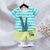 cheap Sets-2 Pieces Toddler Boys T-shirt &amp; Shorts Outfit Animal Cartoon Bear Short Sleeve Cotton Set Outdoor Neutral Daily Basic Summer Spring 3-7 Years Short set 30-RABBIT rabbit. Short set 35-Happy Niu Niu