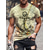 tanie T-shirty męskie z nadrukiem-Męskie Podkoszulek Graficzny Mapa świata Mięsień Półgolf Odzież Druk 3D Na zewnątrz Codzienny Krótki rękaw Nadruk Zabytkowe Moda Designerskie