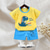 cheap Sets-2 Pieces Toddler Boys T-shirt &amp; Shorts Outfit Animal Cartoon Bear Short Sleeve Cotton Set Outdoor Neutral Daily Basic Summer Spring 3-7 Years Short set 30-RABBIT rabbit. Short set 35-Happy Niu Niu