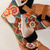 voordelige Vakantiesandalen-Dames boho bloemen wedge sandalen – open teen platform design met verstelbare bandjes voor casual zomeroutfits