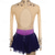 cheap Figure Skating Dresses-Figure Skating Dress Women's Girls' Ice Skating Dress Burgundy Royal Blue Light Purple Thumbhole Open Back Spandex High Elasticity Training Competition Skating Wear Crystal / Rhinestone Long Sleeve