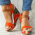 voordelige Vakantiesandalen-Dames boho bloemen wedge sandalen – open teen platform design met verstelbare bandjes voor casual zomeroutfits