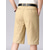 abordables pantalones cortos de trabajo-Hombre Pantalón corto Pantalones cortos chinos Bermudas pantalones cortos de trabajo Bolsillo Plano Comodidad Transpirable Negocio Casual Elegante Vintage Negro Amarillo Rígido