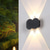 abordables luces de pared al aire libre-Lámpara de pared led para exteriores 2w 4w 6w 8w iluminación arriba/abajo lámpara de pared curvada impermeable ip65 de doble cabeza para interiores lámpara de dormitorio moderna ac85-265v