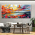 cheap Landscape Paintings-Pure Hand painted Sunset Sea Sky Ocean Beach Landscape Colorful Abstract Wall Art Extra Large Panoramic Oil Painting On Canvas