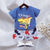 cheap Sets-2 Pieces Toddler Boys T-shirt &amp; Shorts Outfit Animal Cartoon Bear Short Sleeve Cotton Set Outdoor Neutral Daily Basic Summer Spring 3-7 Years Short set 30-RABBIT rabbit. Short set 35-Happy Niu Niu
