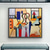 cheap Abstract Paintings-Handmade Oil Painting Canvas Wall Art Decoration Modern Light Luxury Style Geometric Figure for Home Decor Rolled Frameless Unstretched Painting