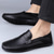 abordables Mocasines casuales-Mocasines blancos de piel sintética para hombre: zapatos de conducción informales sin cordones para uso profesional y de verano.