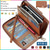 cheap Wallets-Women&#039;s Wallet Mobile Phone Bag PU Leather Outdoor Daily Zipper Large Capacity Lightweight Durable Solid Color Almond Wine Red Black