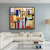 cheap Abstract Paintings-Handmade Oil Painting Canvas Wall Art Decoration Modern Light Luxury Style Geometric Figure for Home Decor Rolled Frameless Unstretched Painting