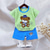 cheap Sets-2 Pieces Toddler Boys T-shirt &amp; Shorts Outfit Animal Cartoon Bear Short Sleeve Cotton Set Outdoor Neutral Daily Basic Summer Spring 3-7 Years Short set 30-RABBIT rabbit. Short set 35-Happy Niu Niu