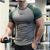 cheap Running Tops-Men&#039;s Compression Shirt Running Shirt Short Sleeve Tee Tshirt Athletic Athleisure Breathable Quick Dry Moisture Wicking Fitness Gym Workout Running Sportswear Activewear Color Block Light Green Light