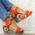 voordelige Vakantiesandalen-Dames boho bloemen wedge sandalen – open teen platform design met verstelbare bandjes voor casual zomeroutfits