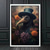 cheap Prints-Halloween Wall Art Canvas Victoria Crow Witch Ghost  Prints and Posters Abstract Portrait Pictures Decorative Fabric Painting For Living Room Pictures No Frame