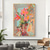 cheap Abstract Paintings-Handmade Oil Painting Canvas Wall Art Decor Original Textured Floral Painting for Home Decor With Stretched Frame/Without Inner Frame Painting