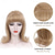 cheap Historical Wigs-Blonde Beehive Wig With Bangs 50&#039;s Flip Wig For Women 60s 70s Party Costume Cosplay Carnival Halloween Wigs