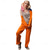 cheap Couples&#039; &amp; Group Costumes-Couples Prisoner Harley Quinn Halloween Group Couples Costumes Men&#039;s Women&#039;s Movie Cosplay Cosplay Costumes Orange Top Pants Halloween Carnival Masquerade