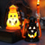 baratos Iluminação de Acessórios de Halloween-decorações de halloween lanternas de abóbora led jack o lanterna festival noite lanternas atmosfera festa vela lanterna terror adereços esqueleto adereços decoração