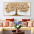 cheap Floral/Botanical Paintings-Mintura Handmade Golden Tree Landscape Oil Paintings On Canvas Wall Art Decoration Modern Abstract Pictures For Home Decor Rolled Frameless Unstretched Painting