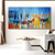 cheap Abstract Paintings-Handmade Oil Painting Canvas Wall Art Decoration Abstract  Seascape Painting Color Sailboat for Home Decor Rolled Frameless Unstretched Painting
