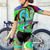baratos Conjuntos de Roupa de Mulher-Mulheres Camisa de ciclismo com shorts Manga Curta Ciclismo de Montanha Ciclismo de Estrada Verão Violeta Rosa claro Azul Gráfico Moto Tapete 3D Secagem Rápida Bolso Traseiro Pavio Humido Respirável