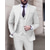 お買い得  Suits-ブラック ホワイト アイボリー メンズ ウェディング スーツ ソリッド カラー 3 ピース テーラード フィット シングルブレスト 1 ボタン 2024