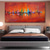cheap Abstract Paintings-Handmade Oil Painting Canvas Wall Art Decoration Abstract  Seascape Painting Color Sailboat for Home Decor Rolled Frameless Unstretched Painting
