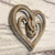 cheap Outdoor Wall Hangings-Heart Holding Hands Wall Decor Wooden Sculpture Wall Art Handshake Craft Statue for Home Office Garden Decoration- Forever Love