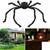 cheap Halloween Outdoor Decor-Halloween Decoration Spider, Outdoor Halloween Spider Decorations, Black Soft Hairy Scary Spider Realistic Large Spider Props for Home, Yard, Party Creepy Halloween Decor